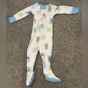 Dog Print Footie Pjs